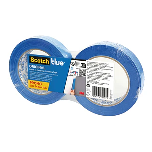 Scotchblue Pack de 2 Cintas de Enmascarar - 24mm x 55m - 100% PEFC - Multisuperficie - Color Azul
