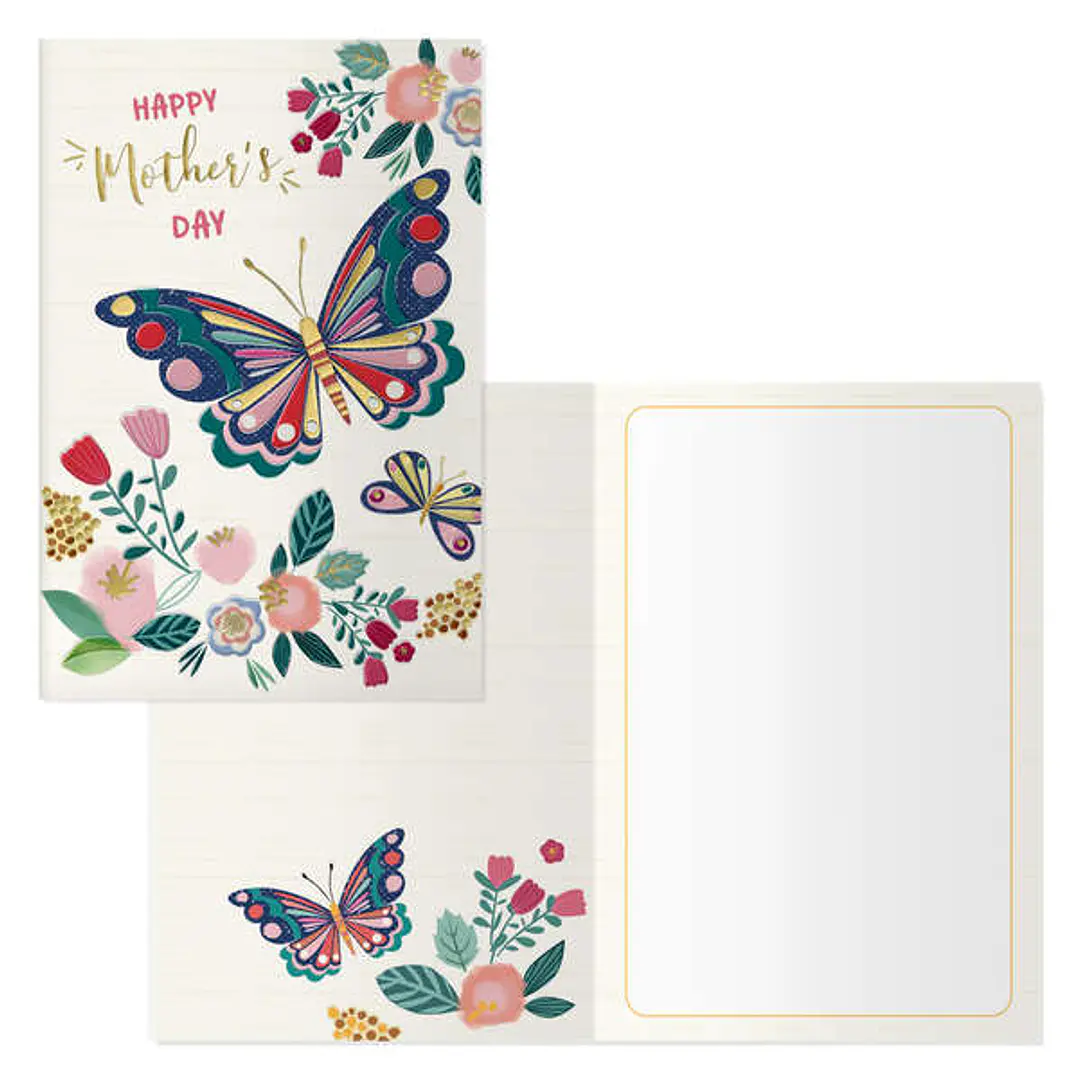 Dohe Pack de 6 Tarjetas de Felicitacion Dia de la Madre - 11.5x17cm - Impresas a Todo Color - Estampaciones con Pelicula de Color - Estampacion en Sec 1