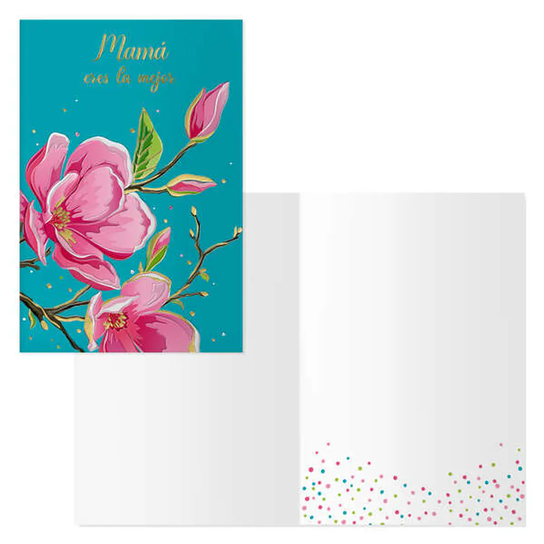 Dohe Pack de 6 Tarjetas de Felicitacion Dia de la Madre - 11.5x17cm - Impresas a Todo Color - Estampaciones con Pelicula de Color - Estampacion en Sec 1