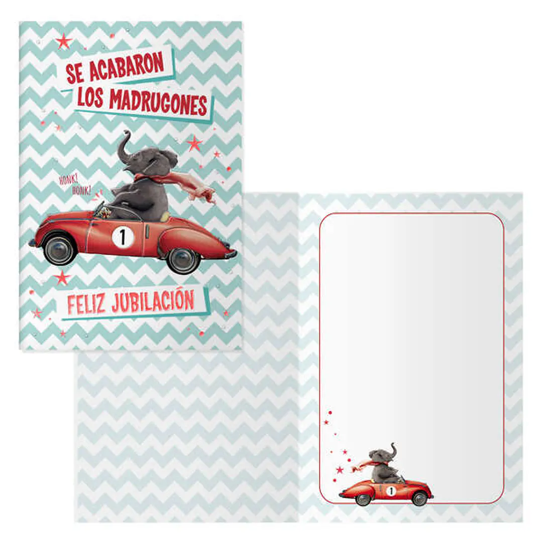 Dohe Pack de 6 Tarjetas de Felicitacion de Jubilacion - 11.5x17cm - Impresion a Todo Color - Estampaciones con Pelicula de Color - Estampacion en Seco 1