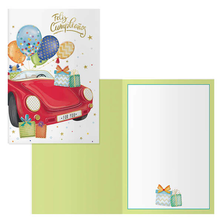 Dohe Pack de 6 Tarjetas de Felicitacion de Cumpleaños - 11.5x17cm - Impresion a Todo Color - Estampaciones con Pelicula de Color - Estampacion en Seco 1
