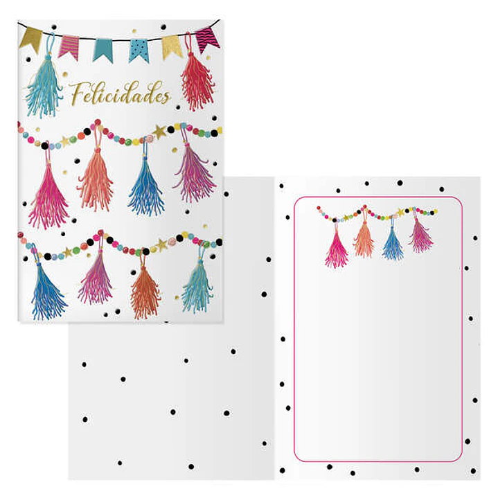 Dohe Pack de 6 Tarjetas de Felicitacion de Cumpleaños - 11.5x17cm - Impresas a Todo Color - Estampaciones con Pelicula de Color - Estampacion en Seco  1