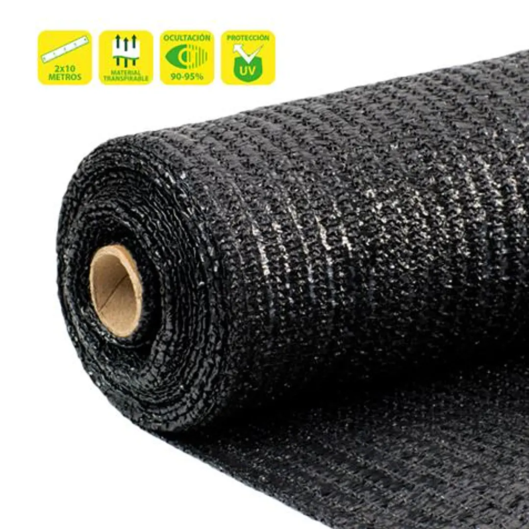 Sungarden Malla de Sombreo 2x10m - Color Negro 1