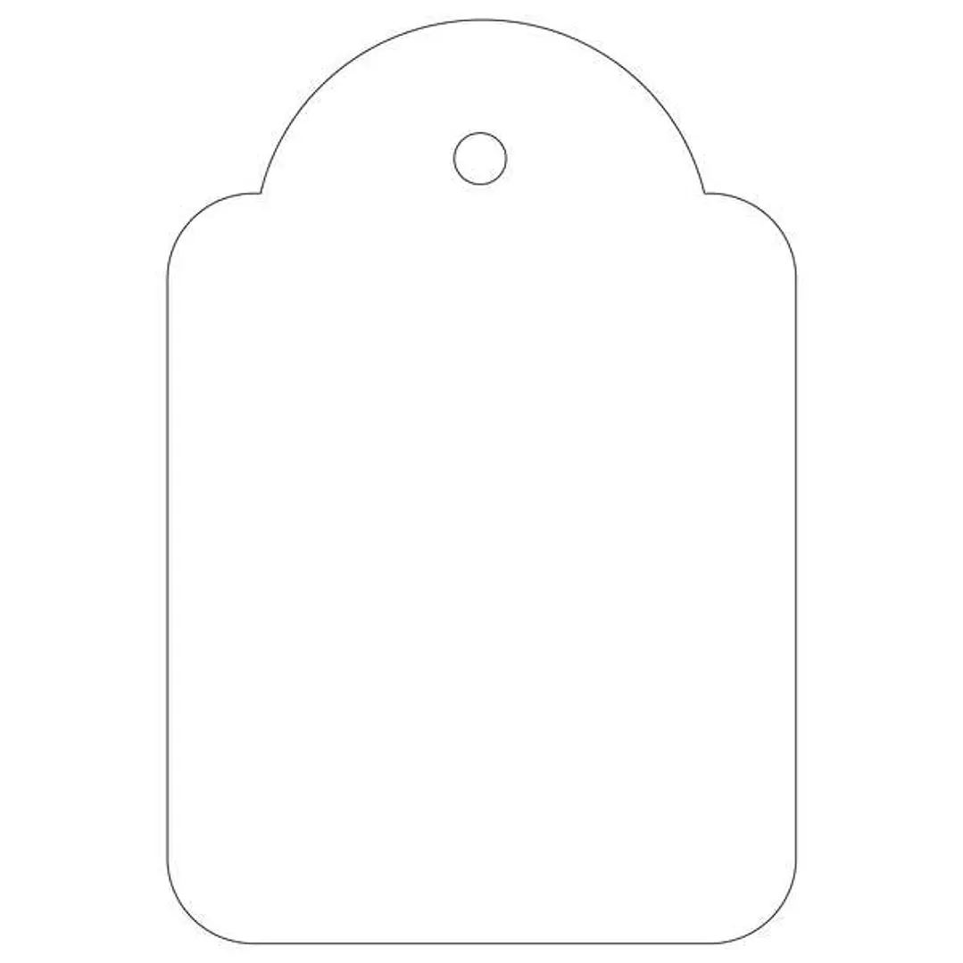 Apli Pack de 500 Etiquetas Colgantes 36x53mm - Agujero Preperforado - Con Hilo de Poliester Blanco - Color Blanco 1