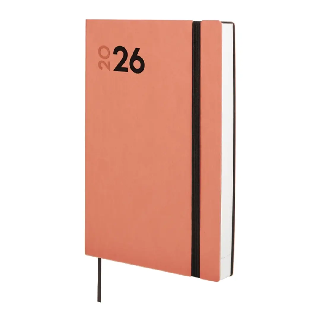 Finocam Dynamic Mara Agenda Profesional en Catalan - Anual 2026 - Tapa Blanda - Cierre con Goma Elastica - Formato Y10 - 144x22x208mm - 1 Dia por Pagi 1
