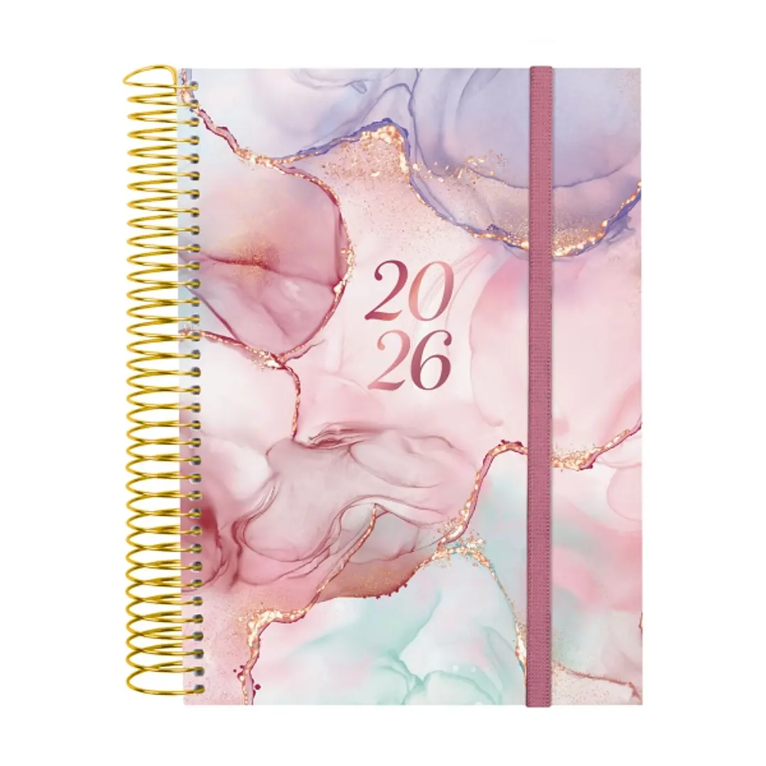 Finocam Design Collection Agenda de Espiral en Catalan - Anual 2026 - Tapa Ligera - Formato E10 - 172x29x212mm - 1 Dia por Pagina - Color Varios 1