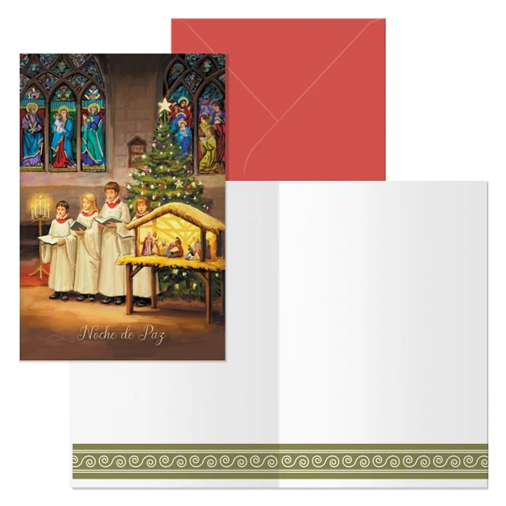 Dohe Coro Pack de 6 Tarjetas de Felicitacion Navideña con Sobre - Tamaño Cerrada 11.5x17cm, Abierta 23x17cm - Papel Offset - Impresas a todo Color 1