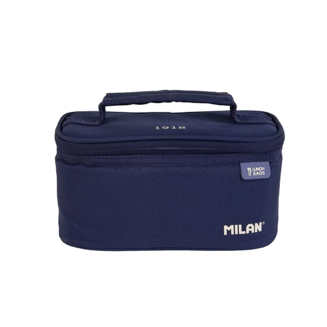 Milan Coleccion 430 Bolsa Isotermica Porta Alimentos 1,5L - Incluye 1 Recipiente para Alimentos - Interior Aislante Termico - Apertura Total - Color A 1