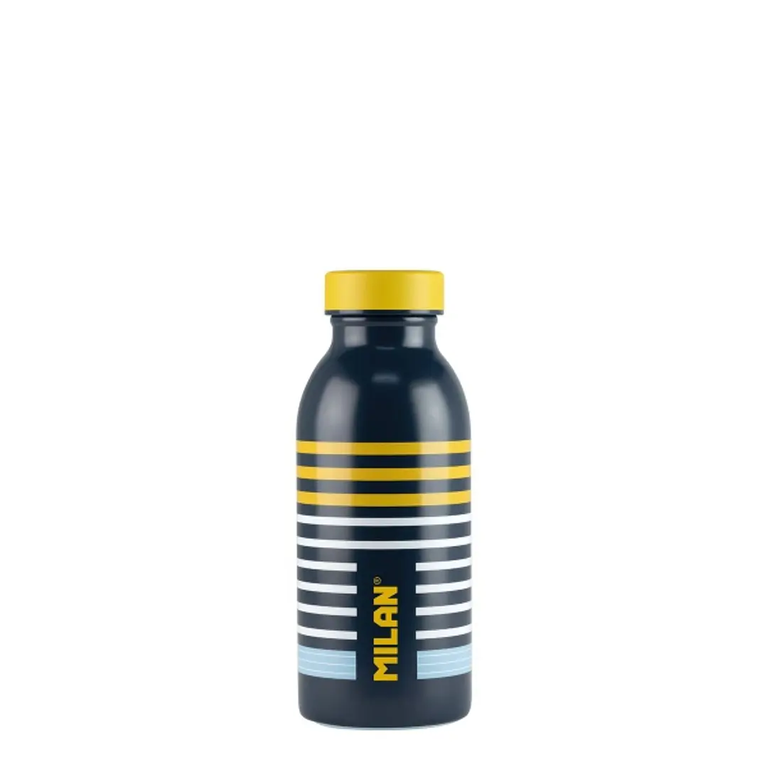 Milan Serie Especial Swims Botella Isotermica 0.35L - Doble Pared de Acero Inoxidable - Liquidos Calientes hasta 12h, Frios hasta 24h - Color Azul Mar 1