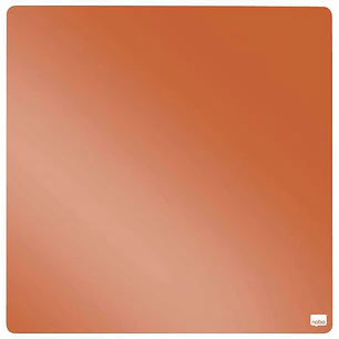 Nobo Tile Mini Pizarra Magnetica 360x360mm - sin Marco - Variedad de Colores - Almohadillas e Imanes - Diseño Creativo y Colorido - Naranja