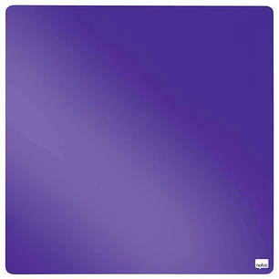 Nobo Tile Mini Pizarra Magnetica 360x360mm - sin Marco - Almohadillas Adhesivas e Imanes - Diseño Creativo y Colorido - Color Violeta