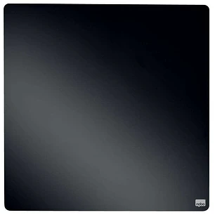 Nobo Tile Mini Pizarra Magnetica 360x360mm - sin Marco - Variedad de Colores - Almohadillas e Imanes - Diseño Creativo y Colorido - Negro