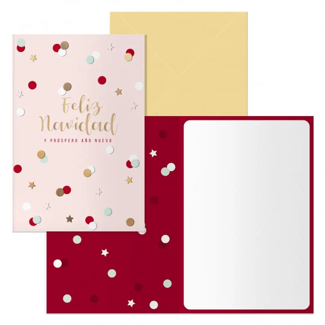 Dohe Copos Pack de 6 Tarjetas de Felicitacion Navideña con Sobre - Tamaño Cerrada 11.5x17cm, Abierta 23x17cm - Papel Offset - Impresas a todo Color 1