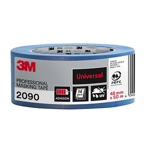3M Cinta de Enmascarar Profesional - 48mm x 50m - 100% PEFC - Multisuperficie - Color Azul
