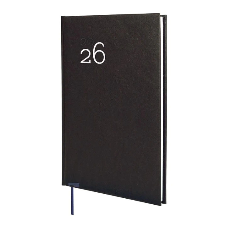 Finocam Dynamic Milano Agenda Profesional - Anual 2026 - Tapa Dura Acolchada - Formato Y11 - 168x19x245mm - Semana Vista en Vertical - Color Negro 1