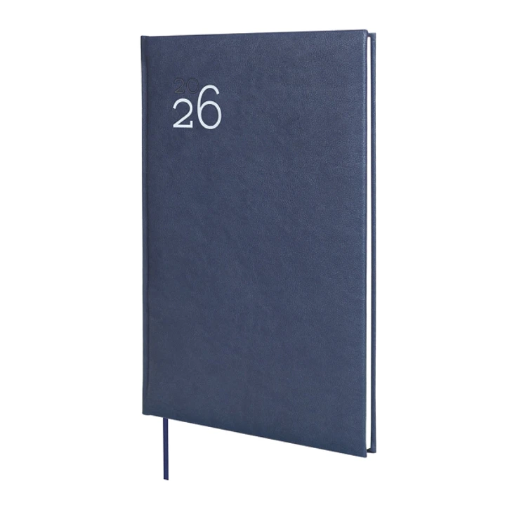 Finocam Dynamic Milano Agenda Profesional - Anual 2026 - Tapa Dura Acolchada - Formato Y11 - 168x19x245mm - Semana Vista en Vertical - Color Azul 1