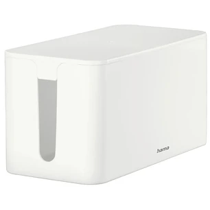 Hama Mini Caja para Regletas y Cables - Facil Organizacion y Limpieza - Proteccion Infantil y de Mascotas - Diametro Maximo del Cable 20mm - 23.5x11.5
