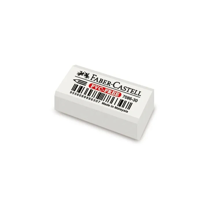 Faber-Castell 7086 Goma de Borrar Compacta de Plastico sin PVC - Borrado Limpio y Facil 1