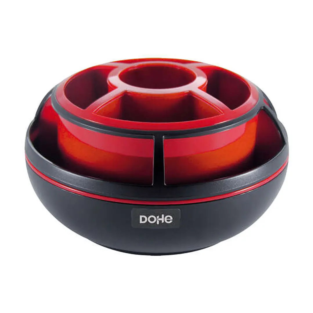Dohe Organizador de Sobremesa Giratorio - Material de Maxima Calidad - Libre de Metales Pesados - Ideal para Ordenar Utensilios 1