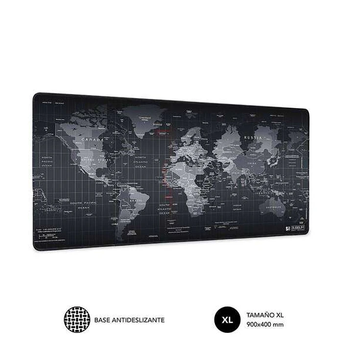 Subblim Alfombrilla Extra Grande de 900x400mm - Espacio Amplio para Juegos o Trabajos - Bordes Cosidos Duraderos - Alta Calidad de Impresion - Facil L 1