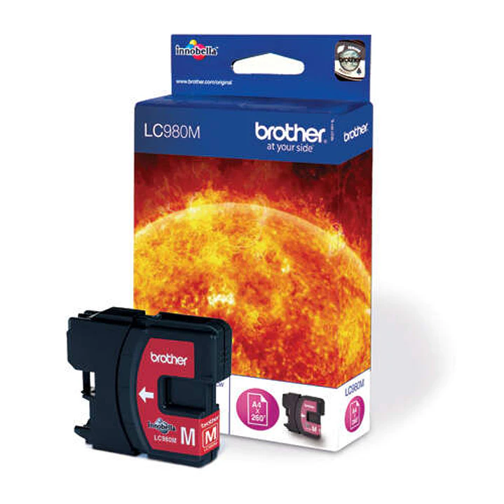 Brother LC980 Magenta Cartucho de Tinta Original - LC980M 1