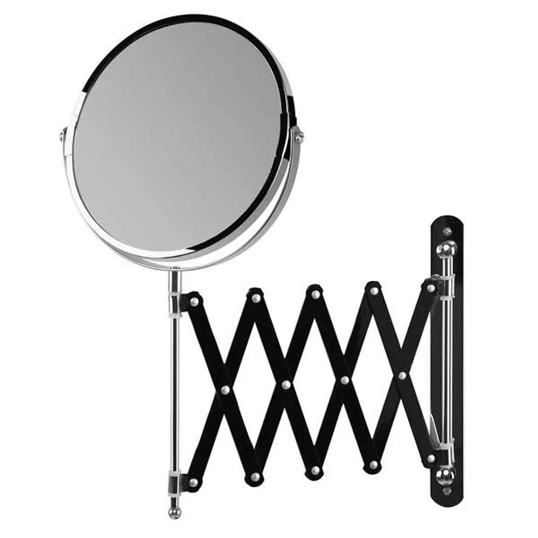 Orbegozo ESP 6000 Espejo Cosmetico de Pared - Doble Cara con Aumento X5 - Extensible y Regulable - Acabado Cromado Elegante - Facil Montaje 1