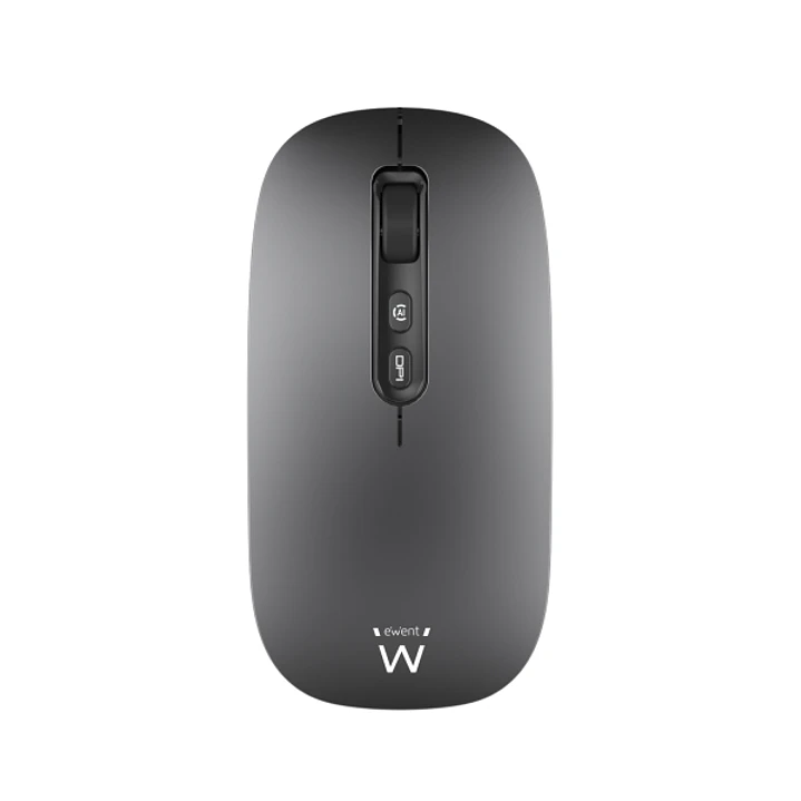 Ewent Raton Inalambrico - Conectividad Multidispositivo - Activacion Asistente IA - Recargable - 6 Botones - Bateria de 500mAh - Color Negro 1