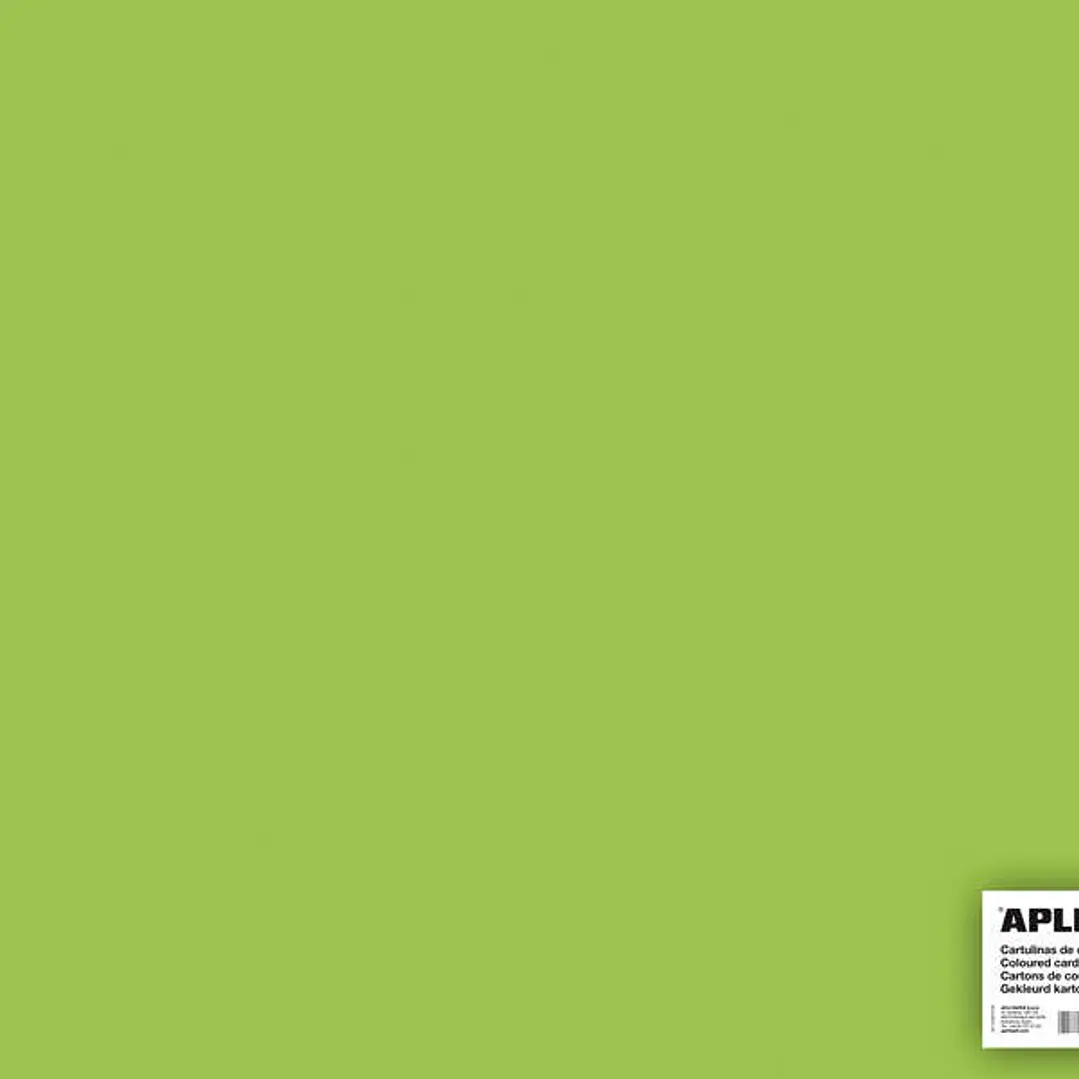 Apli Cartulina Verde Claro 50 x 65cm 170g 25 Hojas 1