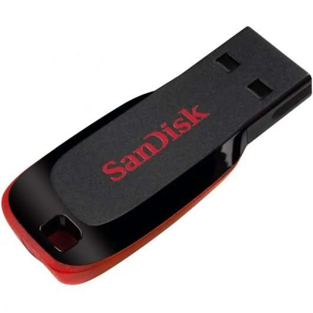 Sandisk Cruzer Blade Memoria USB 2.0 64GB - Sin Tapa - Color Negro/Rojo (Pendrive) 1