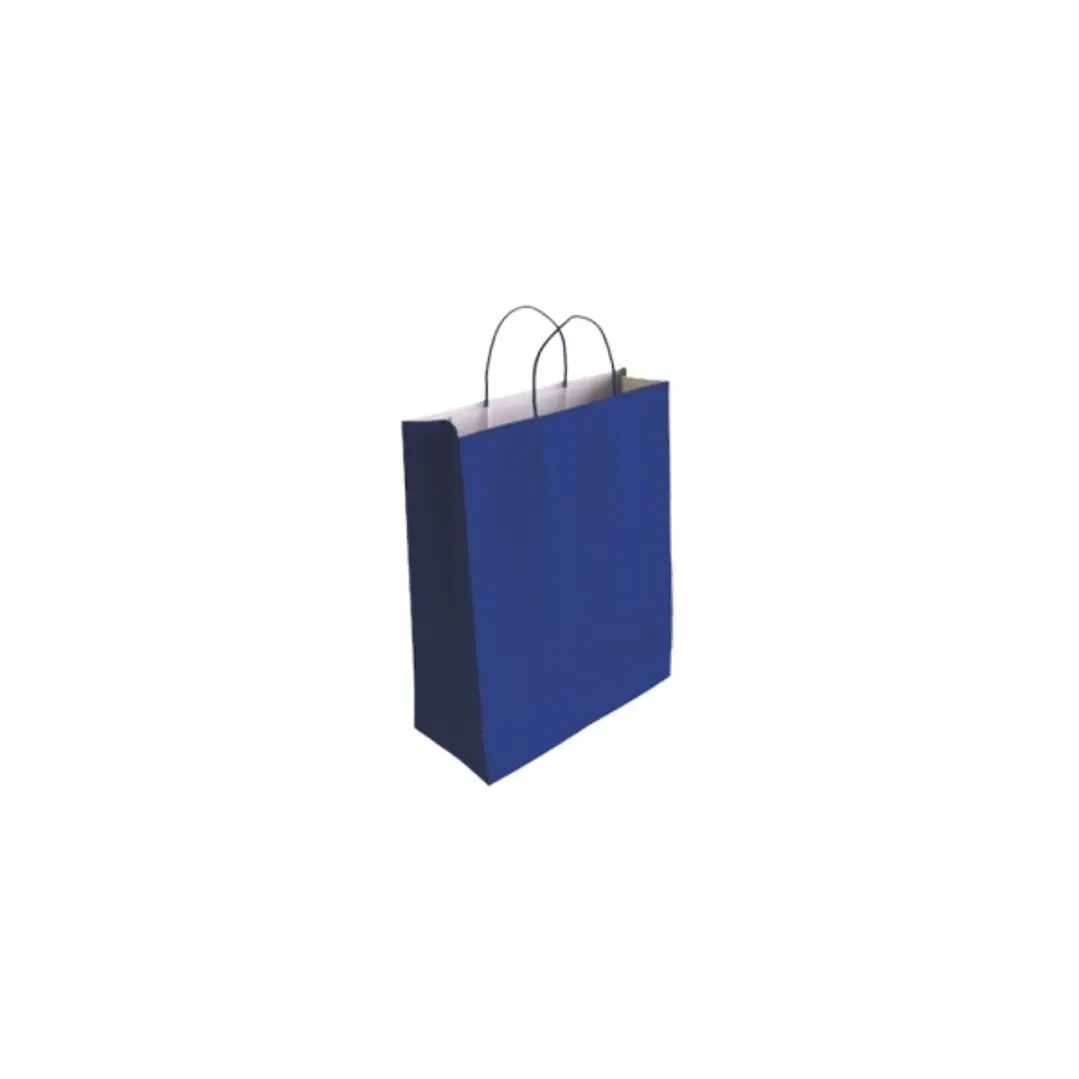 Bismark Bolsa de Papel Celulosa - Medidas 24x8x18cm - Color Azul 1