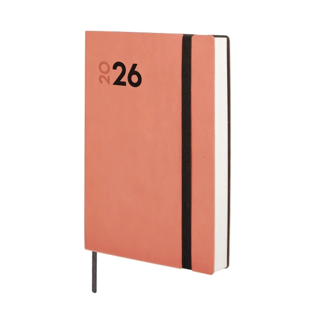 Finocam Dynamic Mara Agenda Profesional en Catalan - Anual 2026 - Tapa Blanda - Cierre con Goma Elastica - Formato Y4 - 124x22x174mm - 1 Dia por Pagin 1