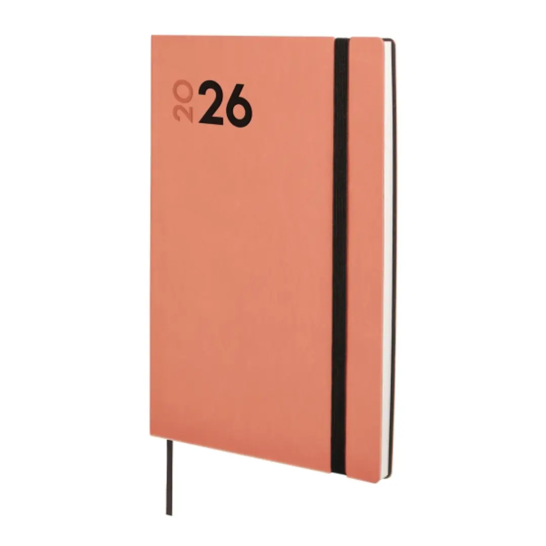 Finocam Dynamic Mara Agenda Profesional - Anual 2026 - Tapa Blanda - Cierre con Goma Elastica - Formato Y10 - 144x11x208mm - Semana Vista en Vertical  1