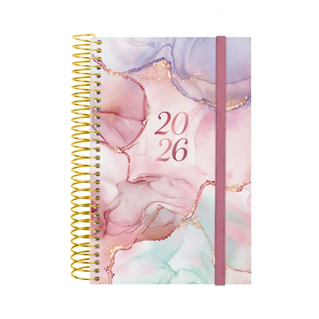 Finocam Design Collection Agenda de Espiral en Catalan - Anual 2026 - Tapa Ligera - Formato E5 - 132x25x181mm - 1 Dia por Pagina - Color Varios 1