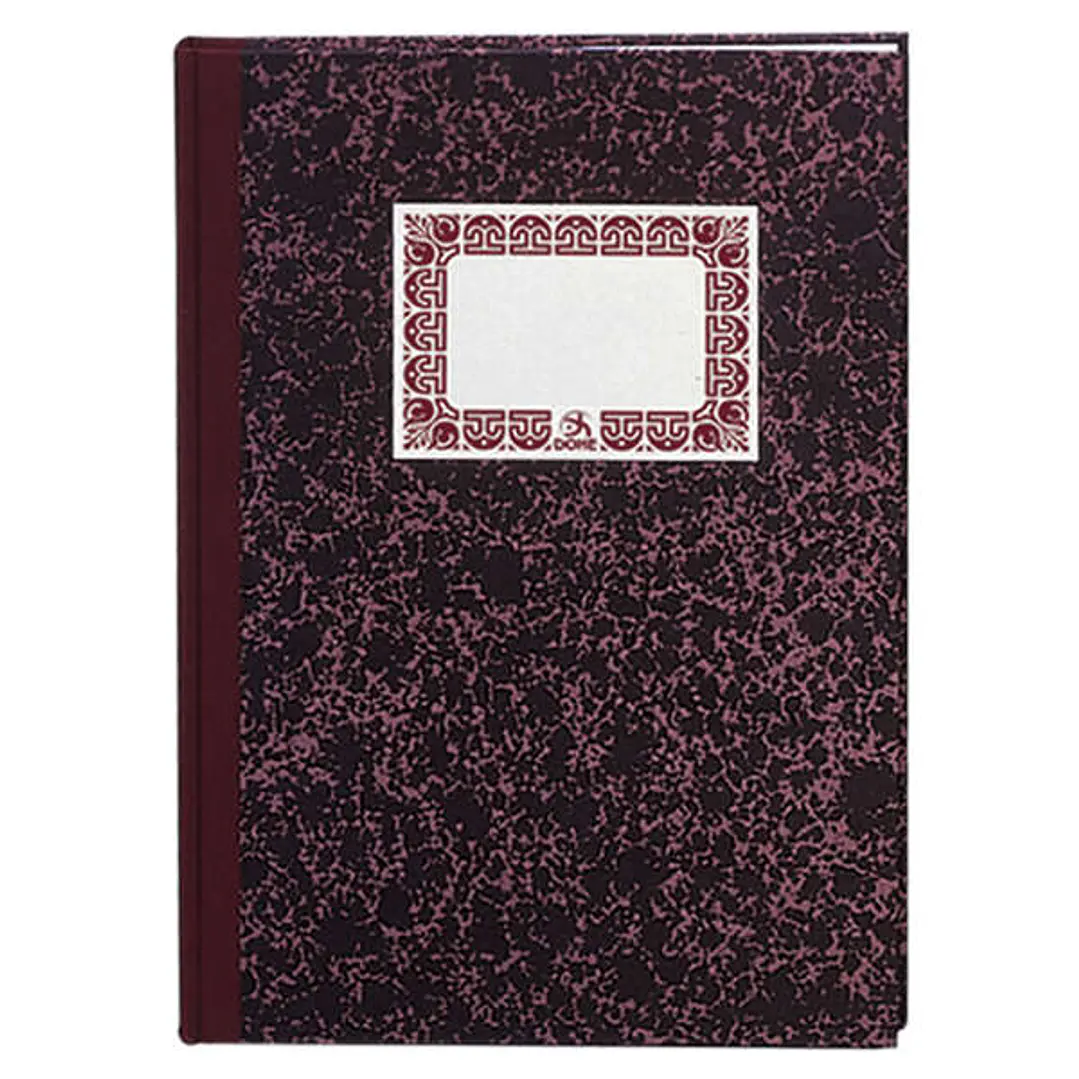 Dohe Cuaderno Cartone Modelo Caja de 100 Hojas - Folio Natural - Tapa en Tres Piezas con Lomera de Tela - Interior en Papel Offset de 70g/m2 - Cosidos 1