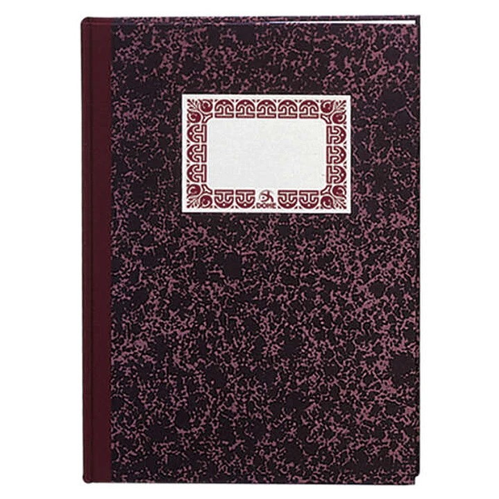 Dohe Cuaderno Cartone Modelo Caja de 100 Hojas - Folio Natural - Tapa en Tres Piezas con Lomera de Tela - Interior en Papel Offset de 70g/m2 - Cosidos 1
