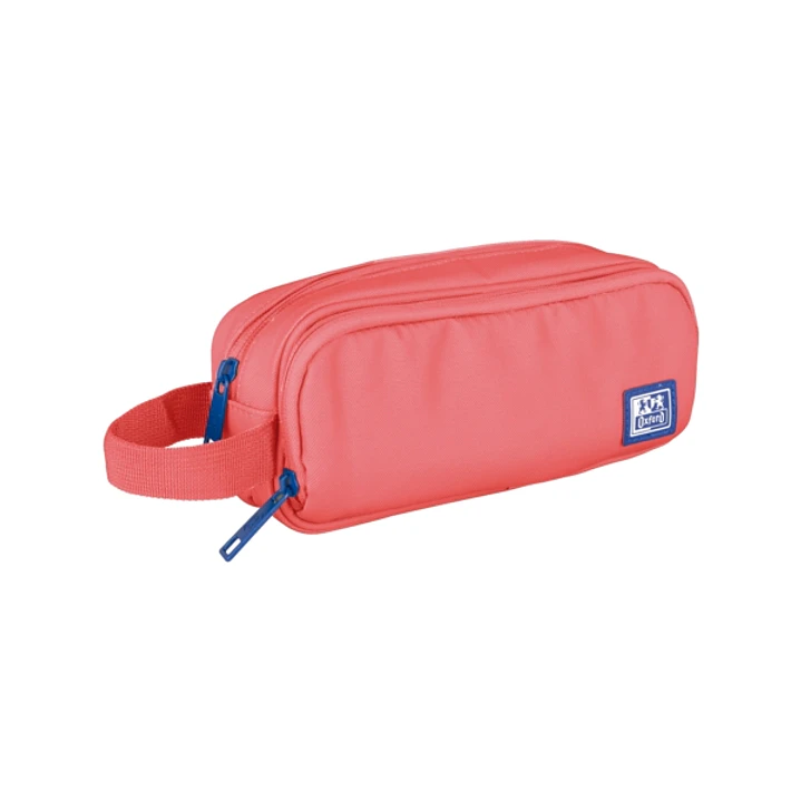 Oxford B-Smart Estuche Portatodo - 3 Compartimentos - Asa Lateral - Fabricado en Material Reciclado - Color Sandia 1