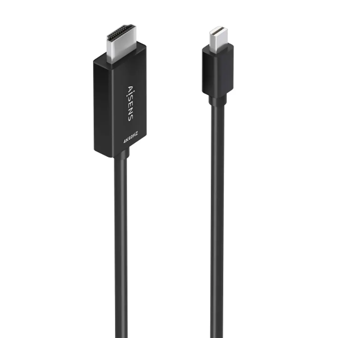 Aisens Cable Conversor MINI DP a HDMI 4K@60HZ - MINI DP/M-HDMI/M - 1.5m - Color Negro 1