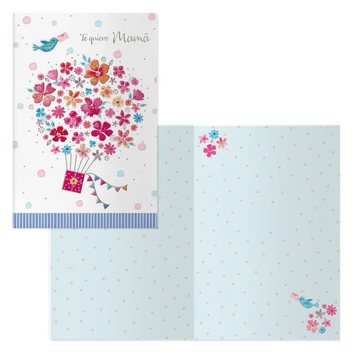 Dohe Pack de 6 Tarjetas de Felicitacion Dia de la Madre - 11.5x17cm - Impresas a Todo Color - Estampaciones con Pelicula de Color - Estampacion en Sec 1