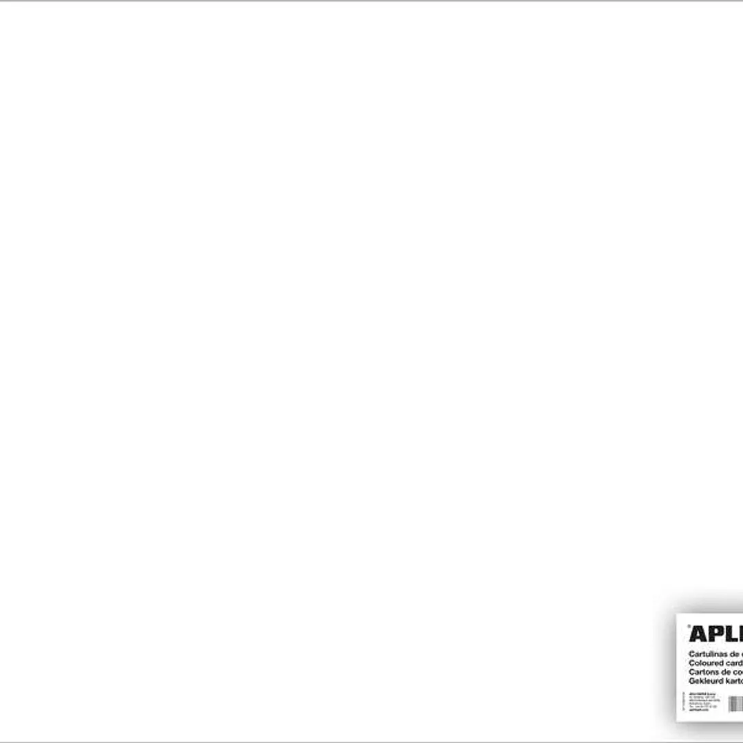 Apli Cartulina Blanca 50 x 65cm 170g 25 Hojas 1