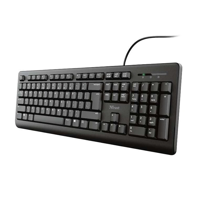 Trust TK150 Teclado USB - Teclas Silenciosas - 104 Teclas - Cable de 1.80m - Color Negro 1