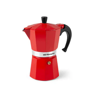 Orbegozo KFR 640 Cafetera de Aluminio - Prepara 6 Tazas de Cafe en Minutos - Compatible con Diferentes Tipos de Cocinas - Mango Ergonomico y Valvula d