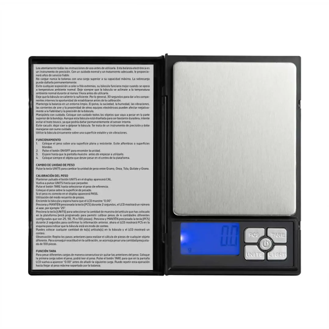 Orbegozo PC 3060 Bascula de Precision Electronica - Precision de 0.01 g - Conversion Gramos/Onzas - Pantalla LCD Retroiluminada - Funcion Tara - Apaga 1