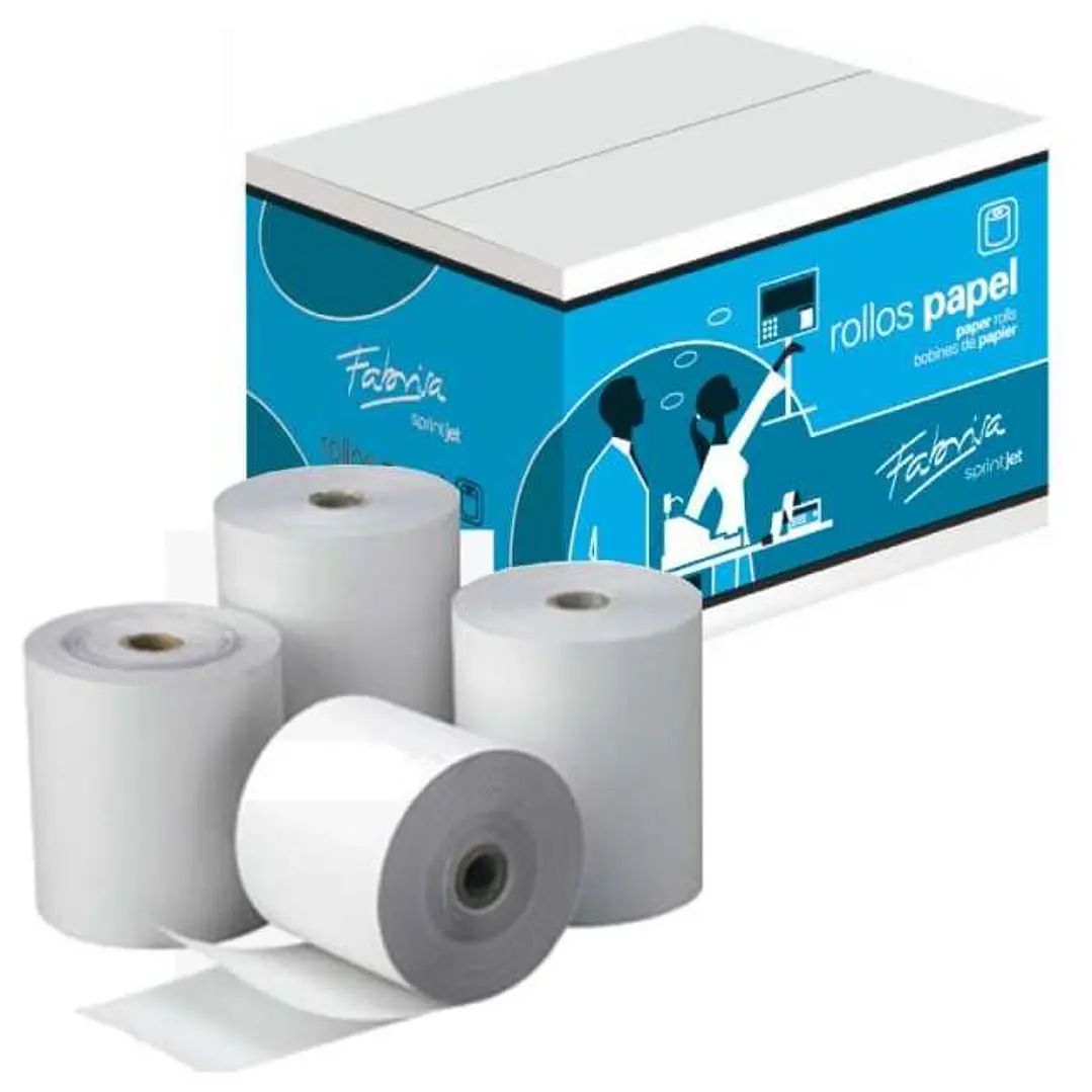 Fabrisa Rollo de Papel Autocopiativo - Medidas 75x65x12mm 1