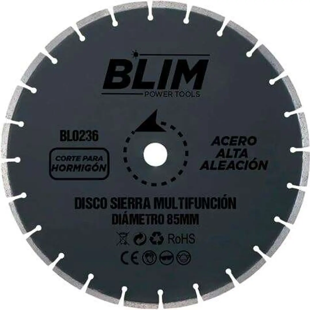 Blim Disco Corte de Hormigon y Marmol para Sierra Multifuncion 85mm 1