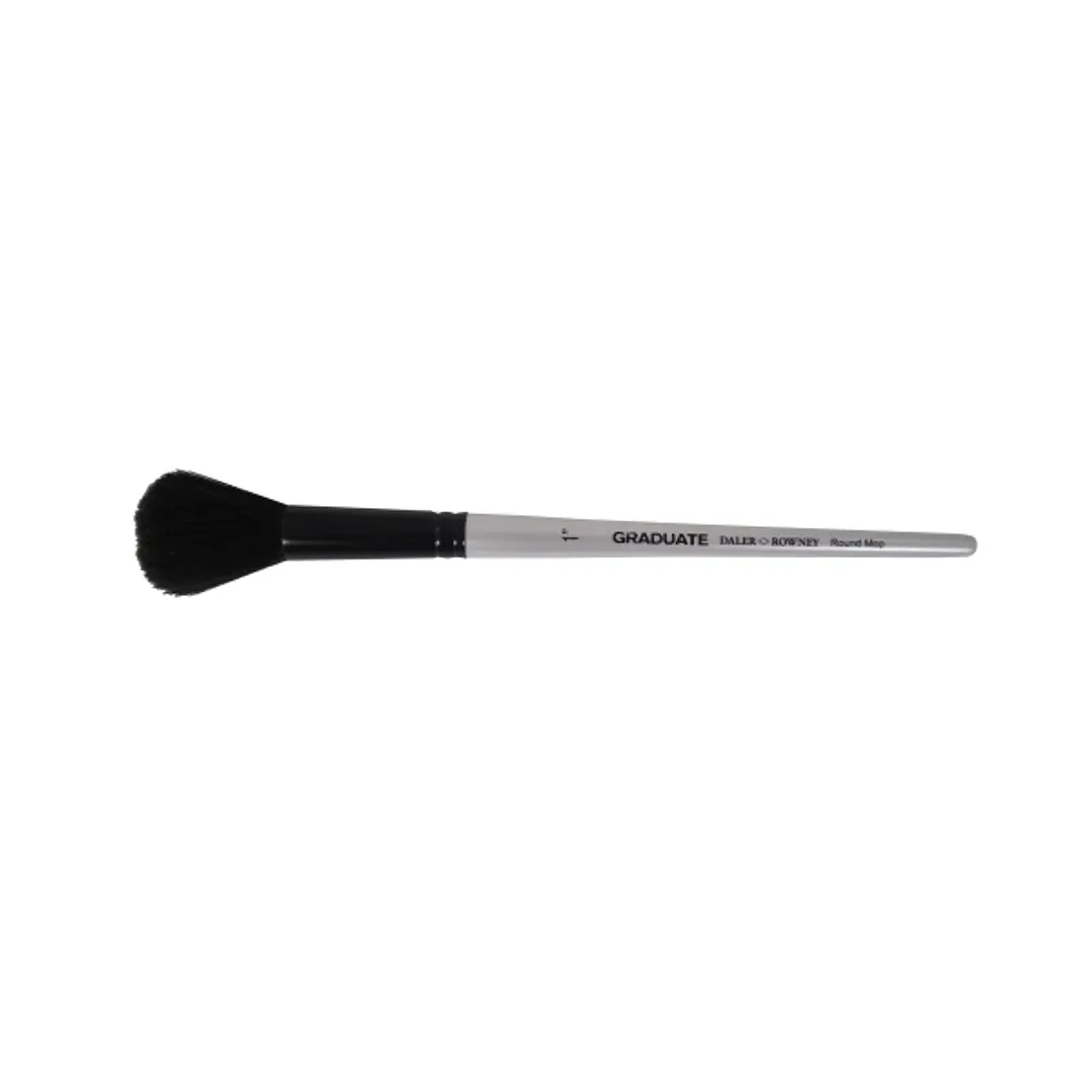 Daler Rowney Graduate Pincel Acuarela - Pelo de Cabra Natural - Mango Corto - Redondo Montado Sobre Punta 1