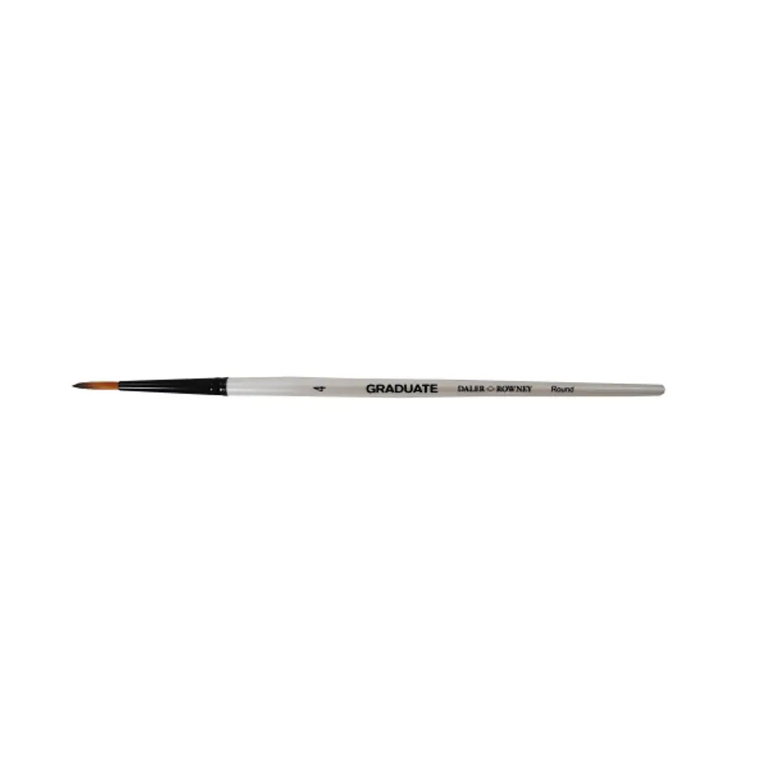 Daler Rowney Graduate Pincel Multitecnica - Pelo Sintetico - Mango Corto - Redondo Nº 4 1