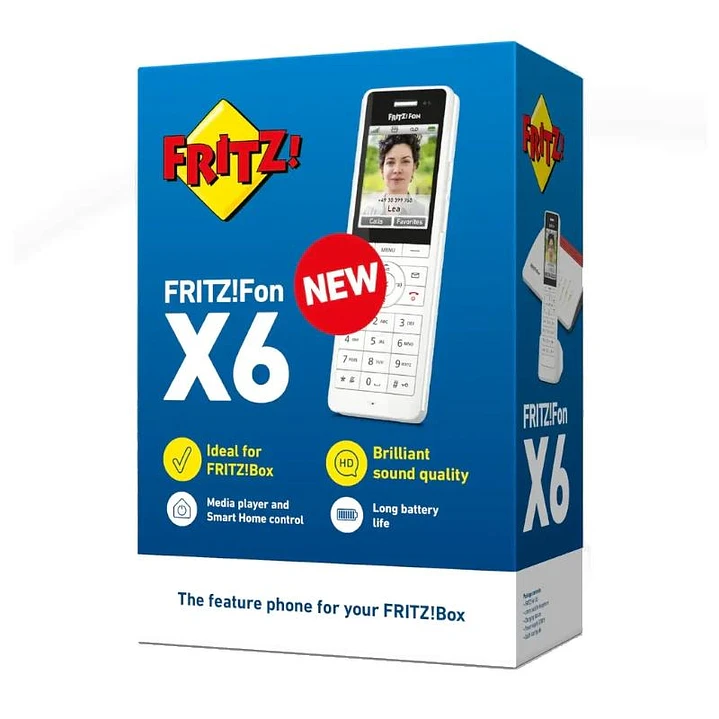 FRITZ!Fon X6 Teléfono Inalámbrico Blanco 300 m 1