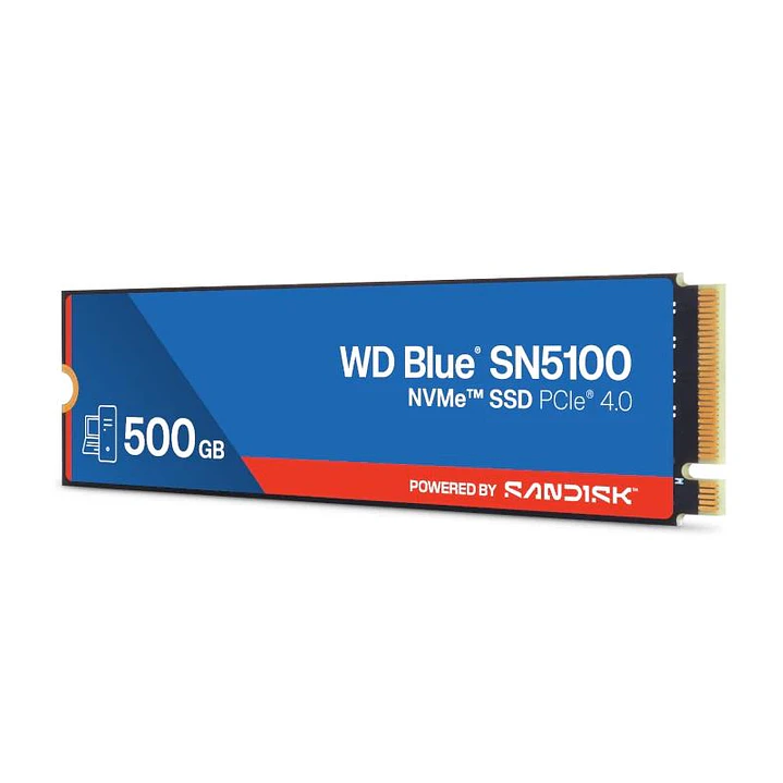 WD Blue SN5100 SSD 500GB NVMe Gen4 6600MB-s 4