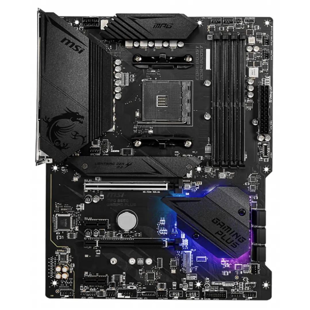 MSI Placa Base MPG B550 GAMING PLUS DDR4 ATX AM4 4