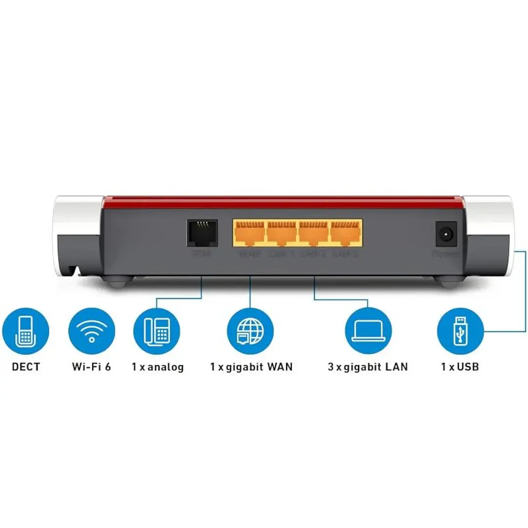 Fritz!Box 4050 Router WiFi6 Mesh 1xGb WAN 3xGb LAN 3